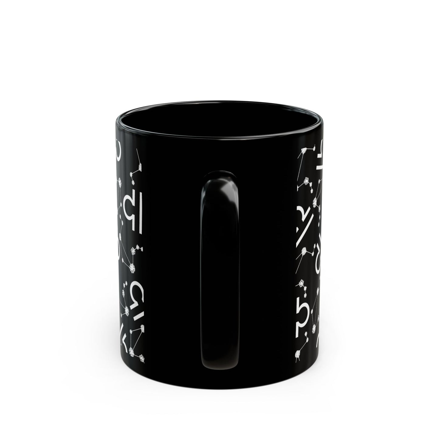 Zodiac 11oz Black Mug Libra Zodiac Sign