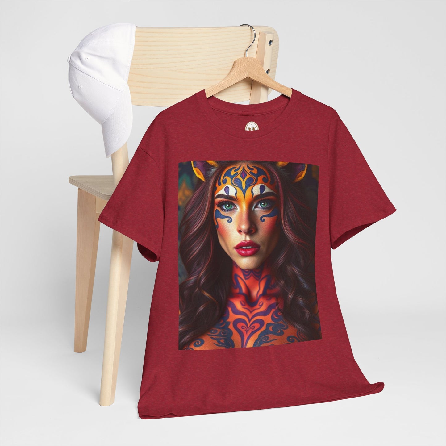 Unisex Heavy Cotton T-Shirt, Leo, Zodiac, Sexy Art
