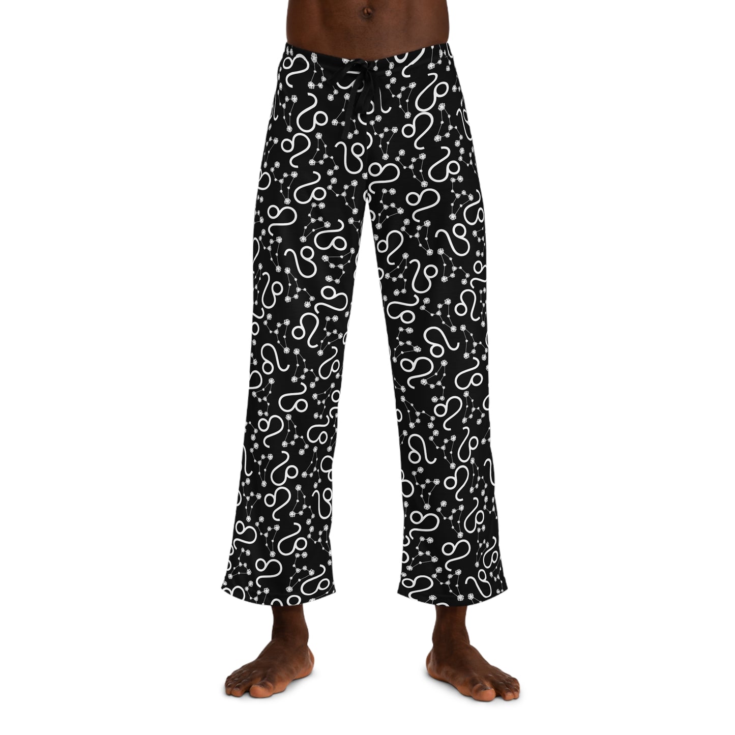 Men's Zodiac Pajama Pants (AOP) Leo Zodiac Sign