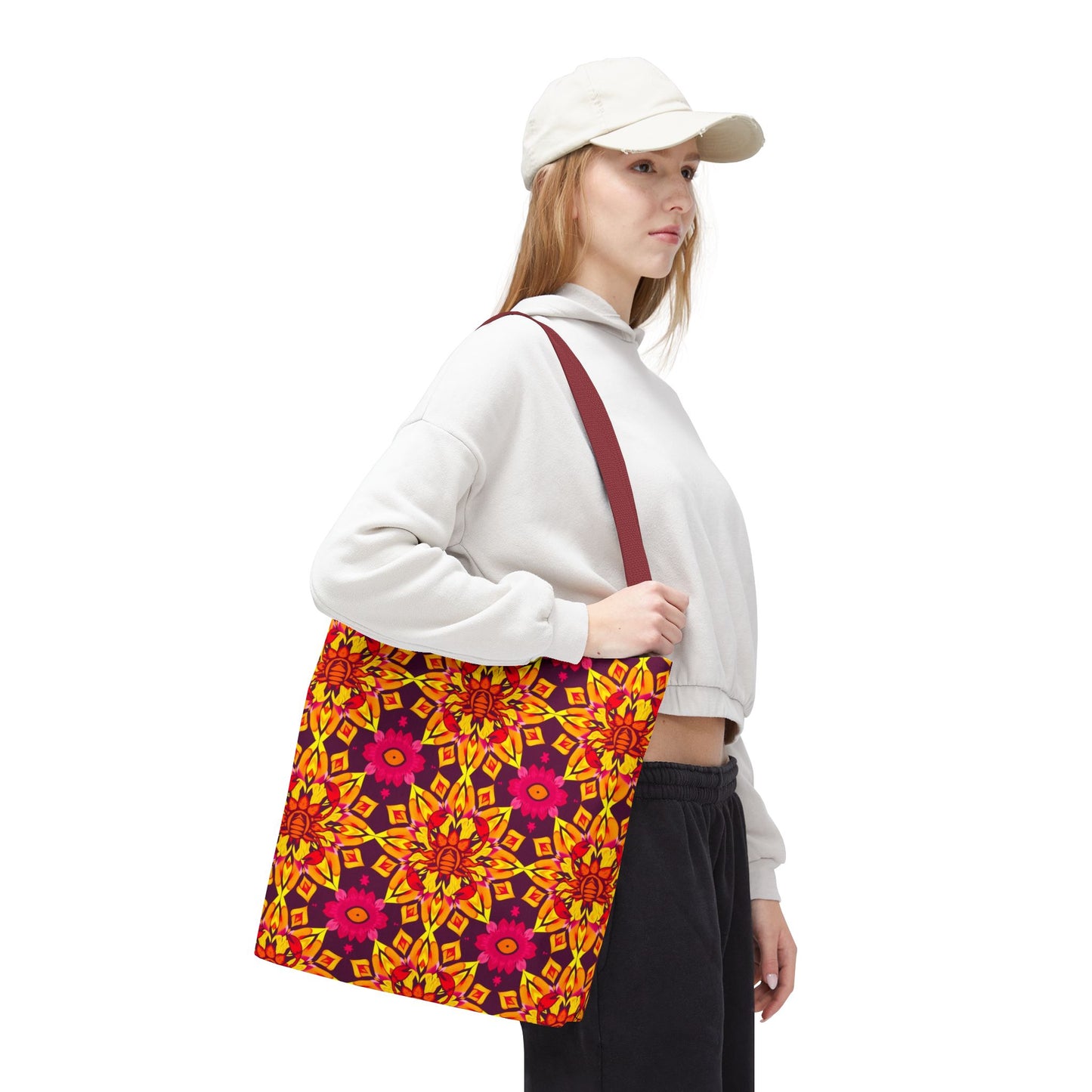 Tote Bag (AOP), Scorpio, Zodiac, Flower Pattern