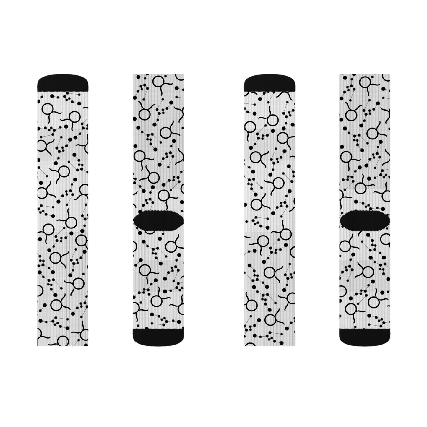 Zodiac Sublimation Socks Taurus Zodiac sign