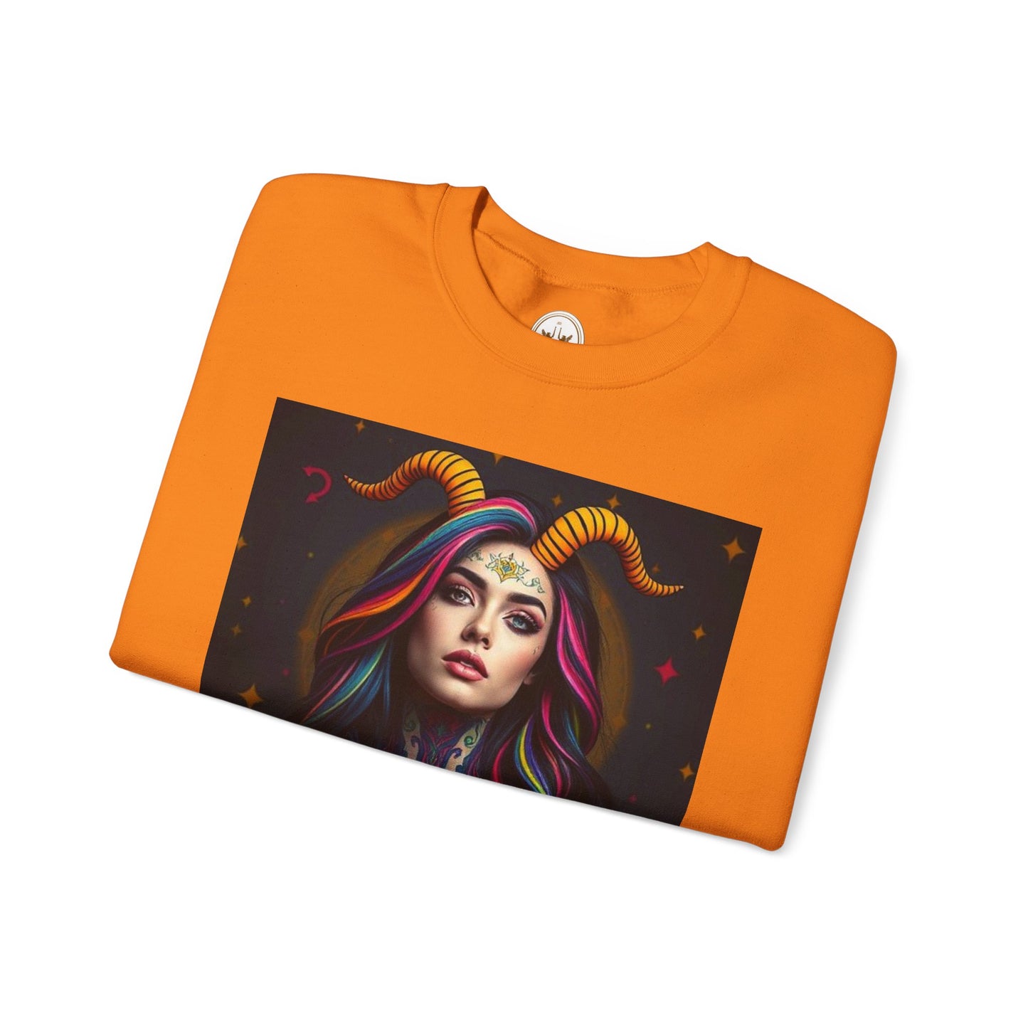 Unisex Heavy Blend™ Crewneck Sweatshirt, Capricorn, Zodiac v3, Sexy Pattern