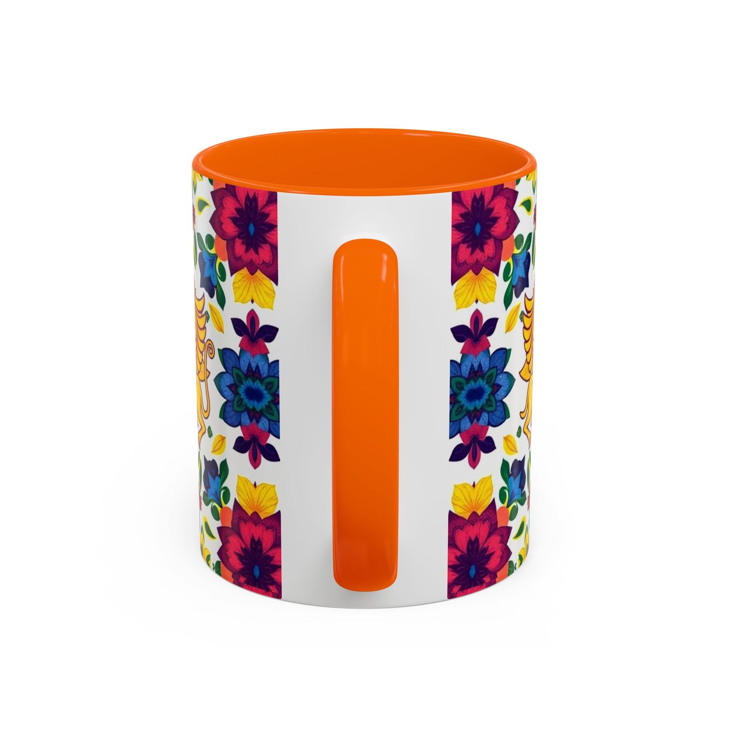 Accent Coffee Mug, Gemini, Zodiac, Flower Pattern, (11, 15oz)