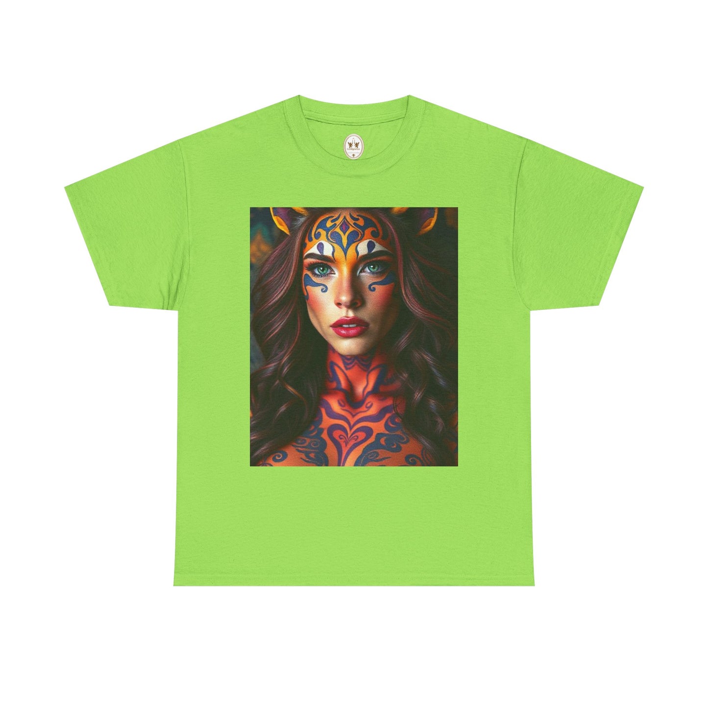 Unisex Heavy Cotton T-Shirt, Leo, Zodiac, Sexy Art