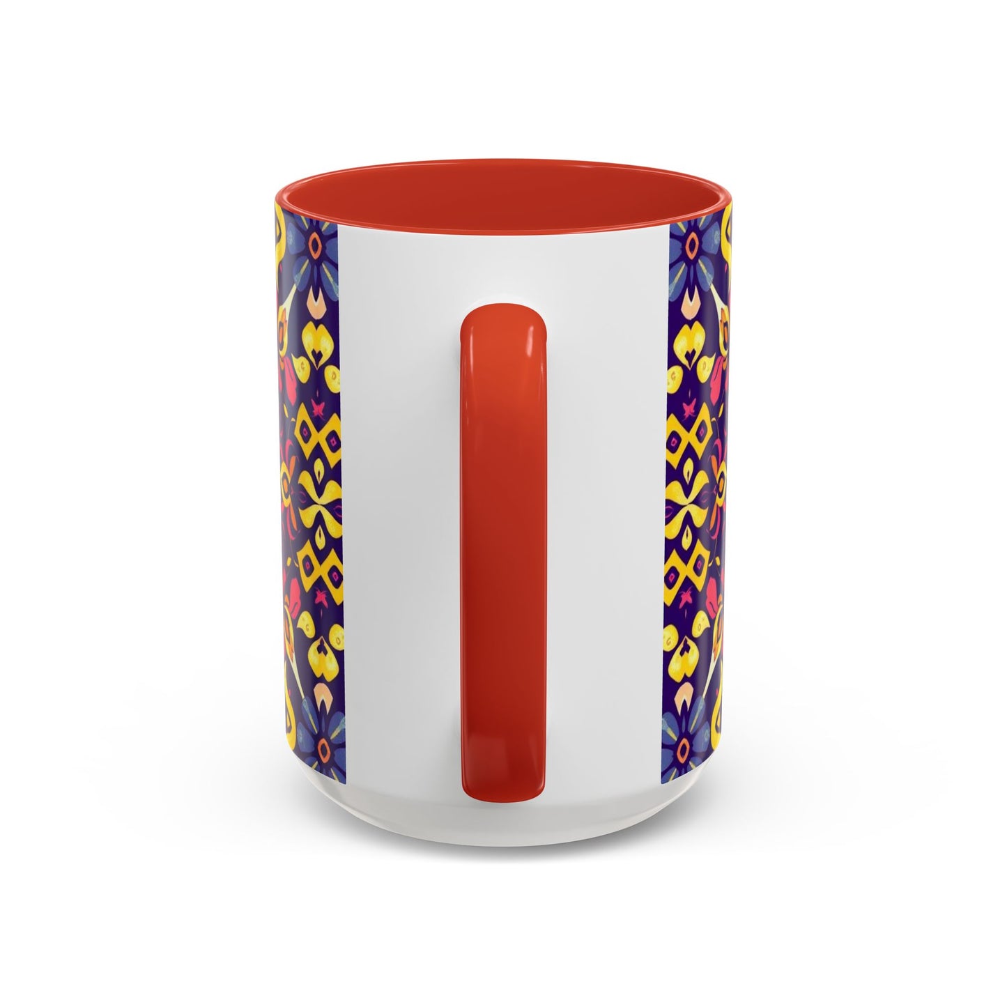 Accent Coffee Mug, Capricorn, Zodiac v1, Flower Pattern, (11, 15oz)