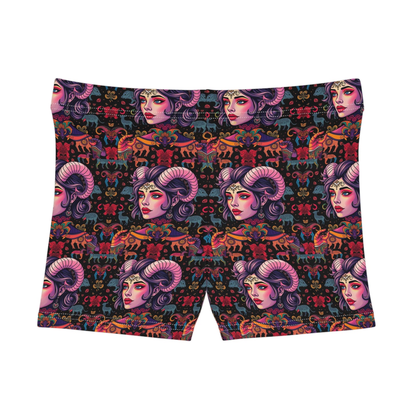 Women's Shorts, (AOP), Taurus, Zodiac v2, Sexy Pattern