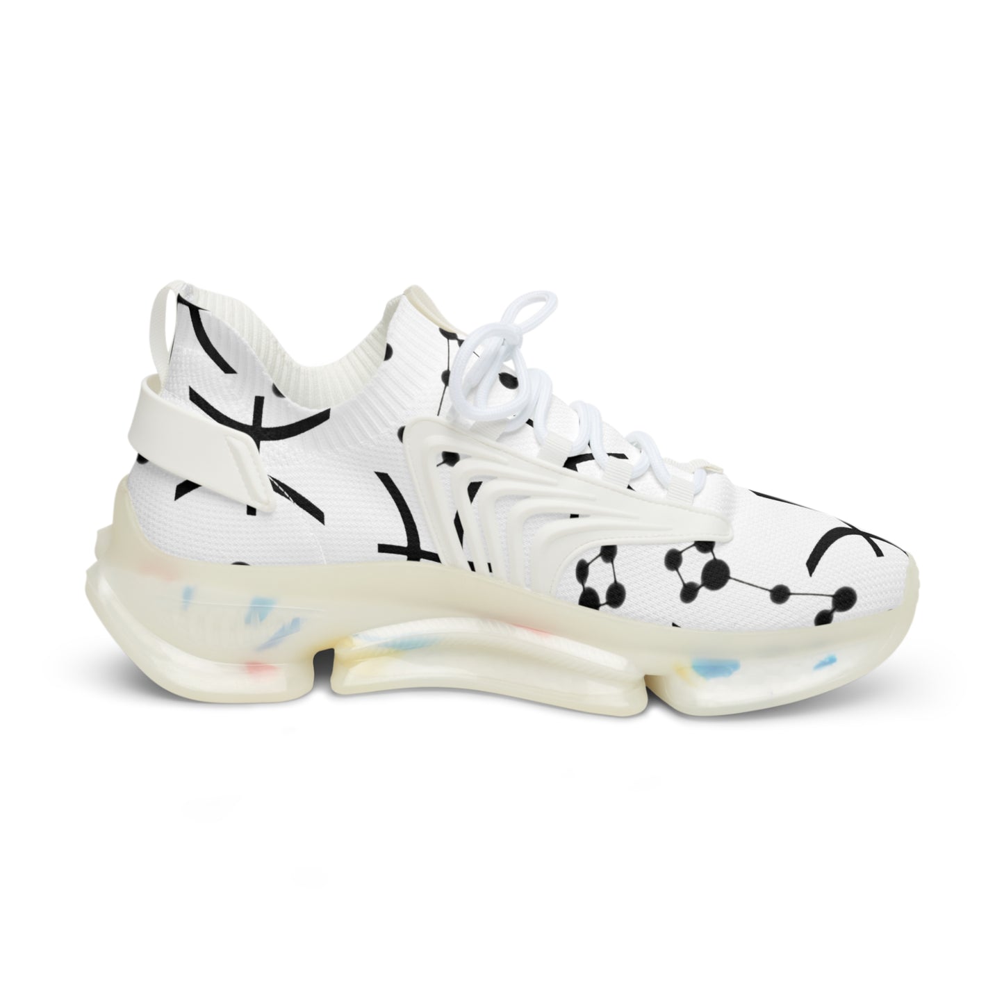 Men's Mesh Sneakers, Pisces Zodiac Sign, all over print