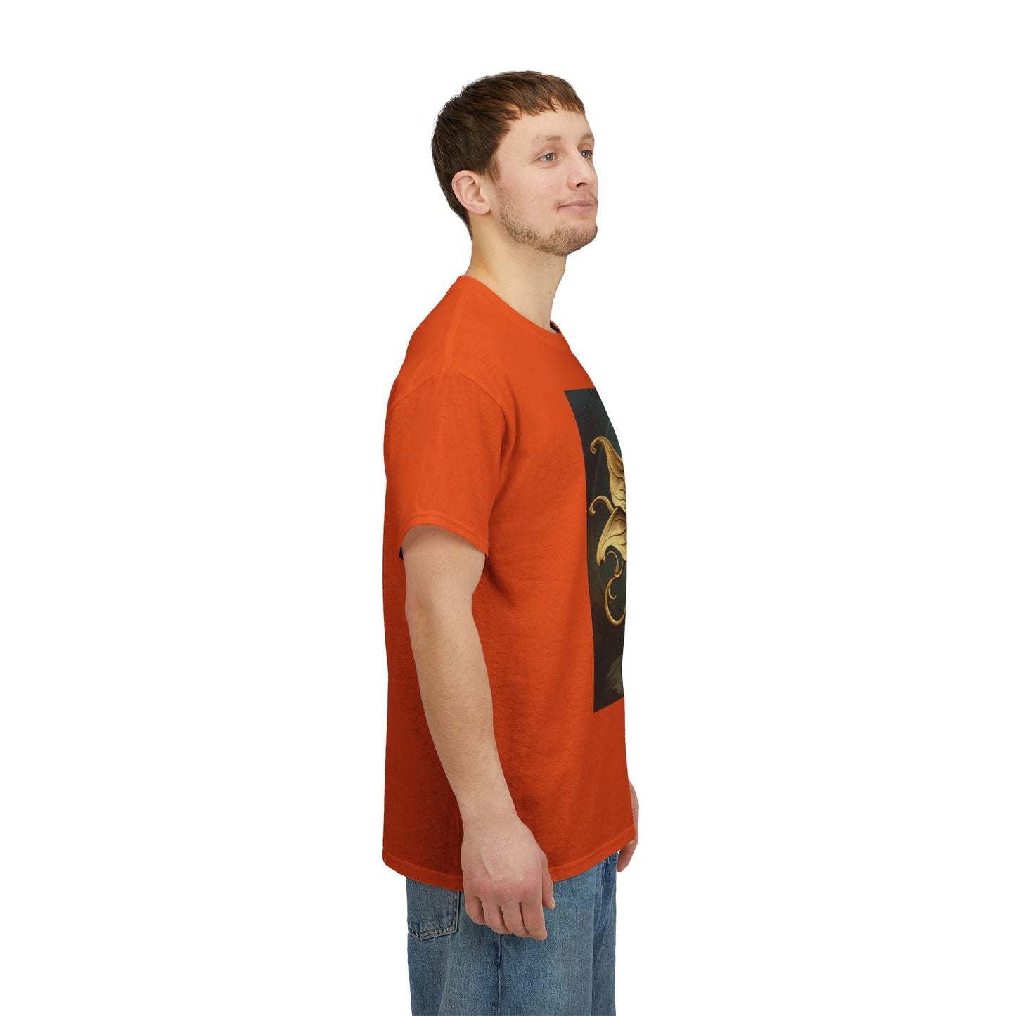 Unisex Heavy Cotton T-Shirt, Sagittarius King, Bow & Arrow v1, Zodiac Design