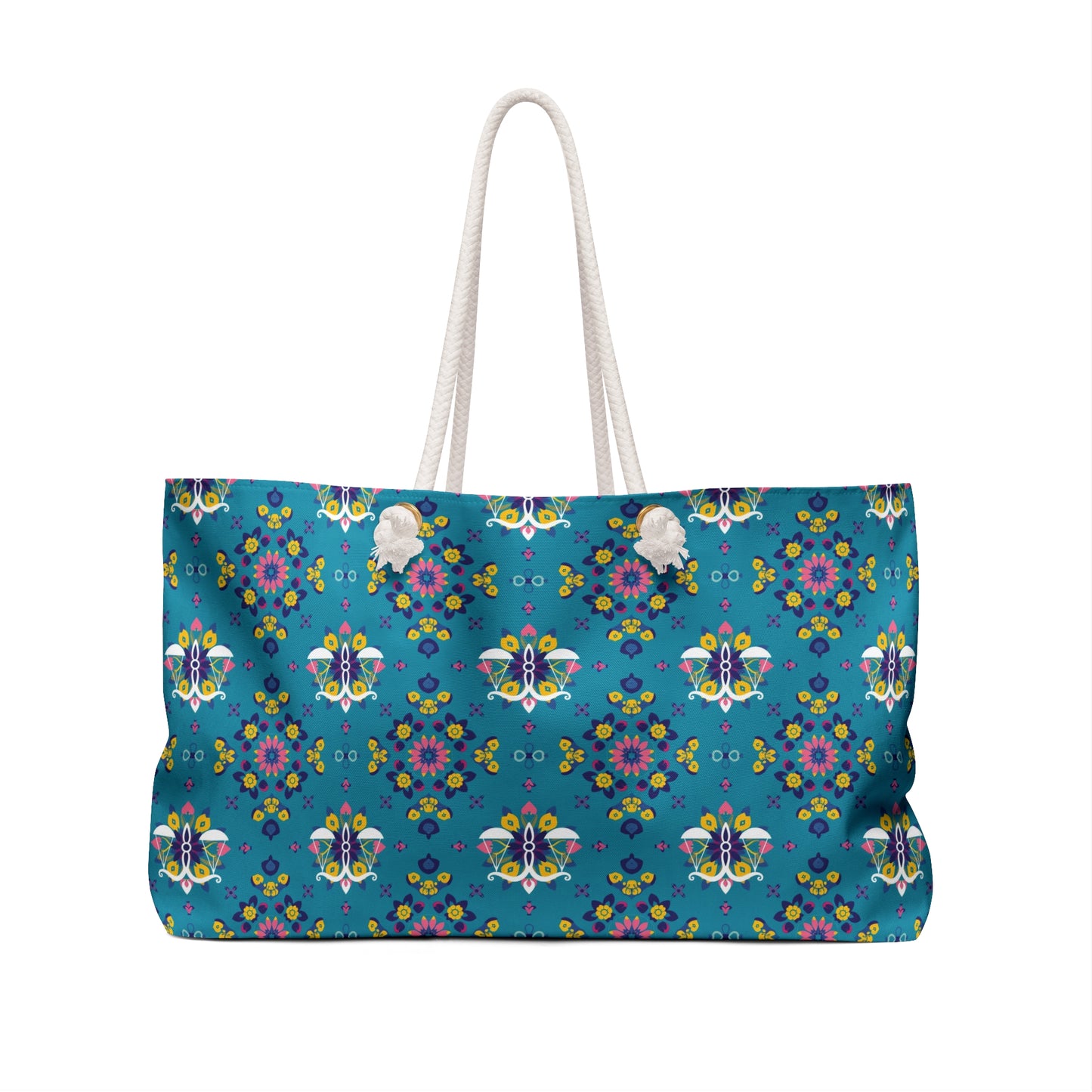 Weekender Bag, Libra, Zodiac v2, Flower Pattern