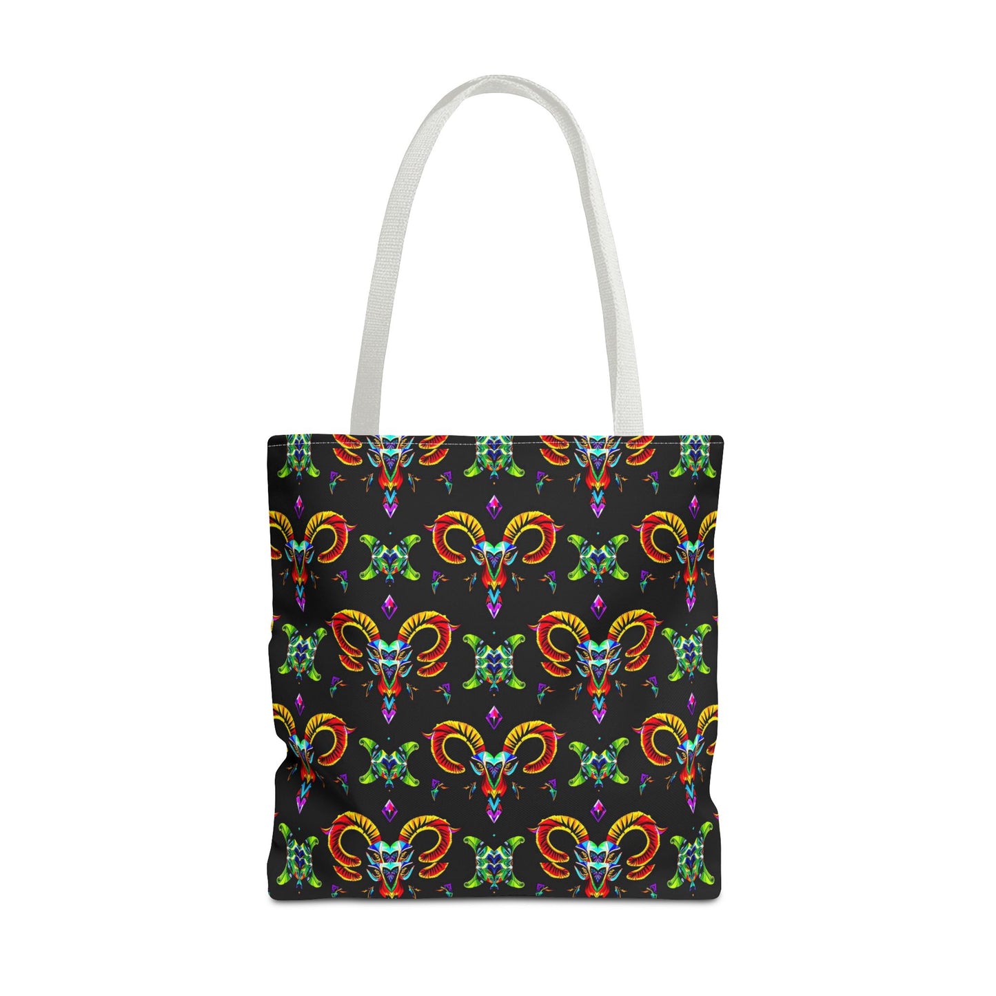 Tote Bag (AOP), Aries, Zodiac, Jewel Pattern