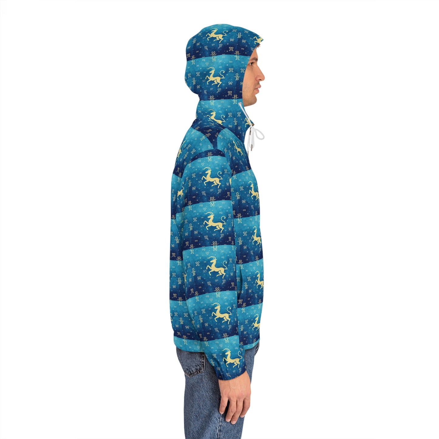 Full-Zip Hoodie (AOP), Aquarius, Zodiac v4, Pattern