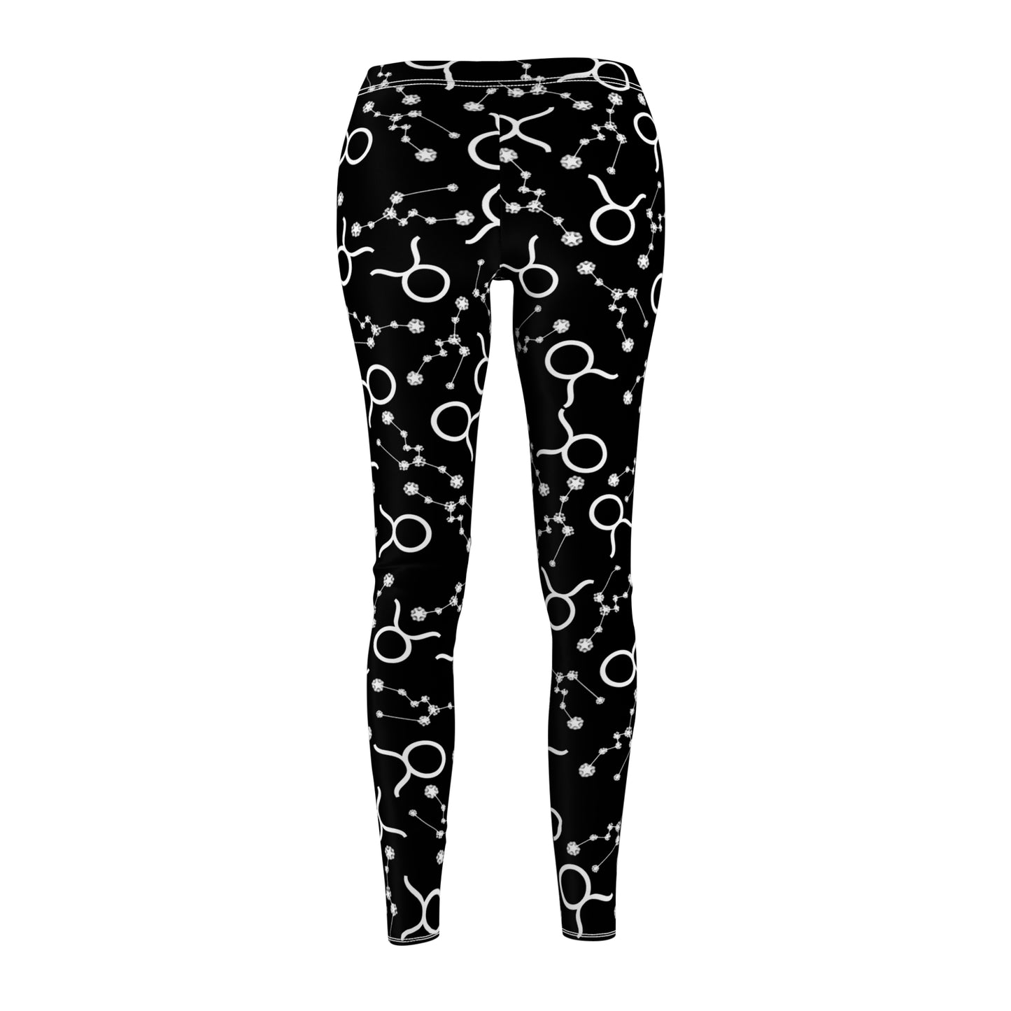 Women's Zodiac Cut & Sew Casual Leggings Taurus Zodiac sign