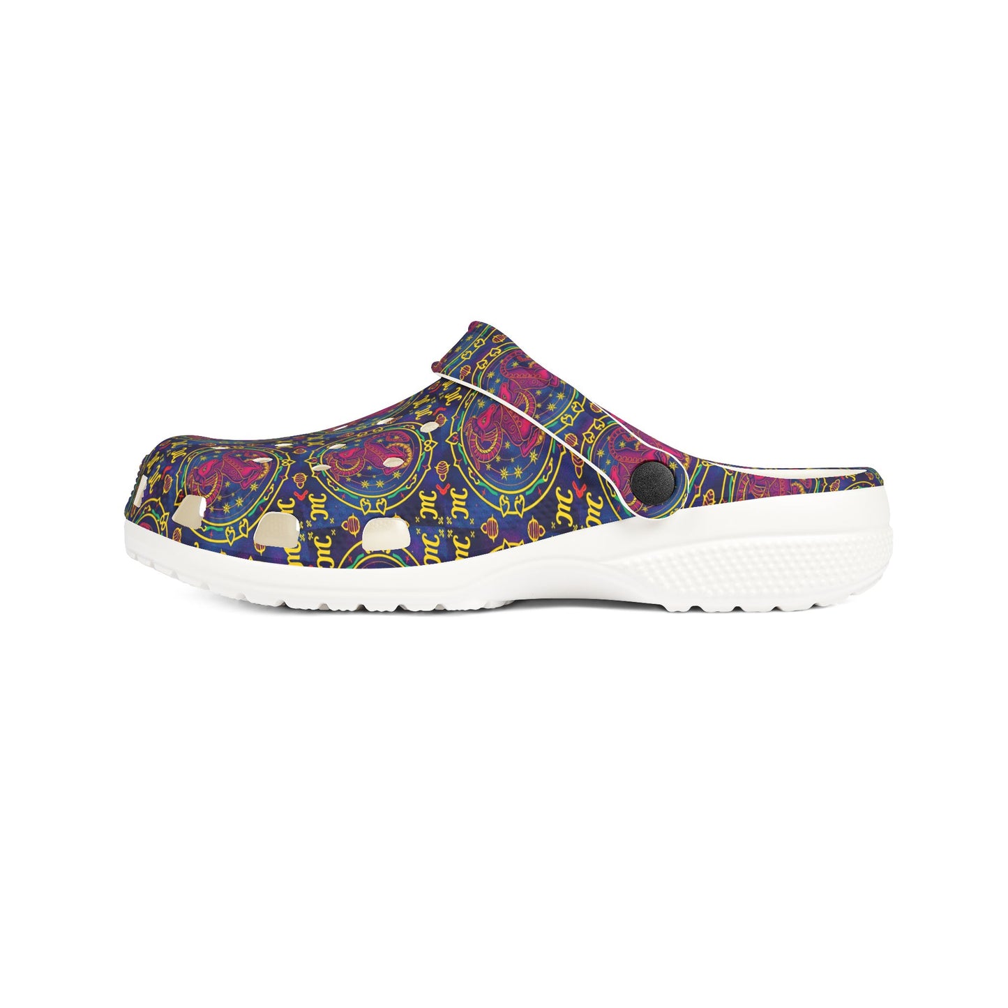 EVA Foam Rubber Shoes, (AOP), Capricorn, Zodiac, Pattern