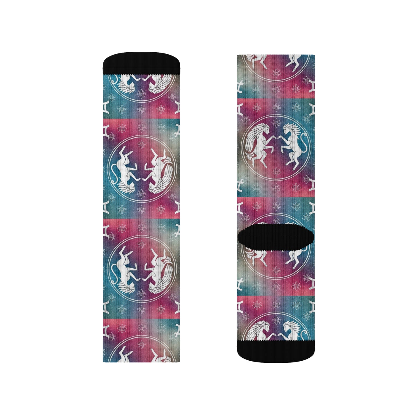 Sublimation Socks, Gemini, Zodiac v1, Pattern