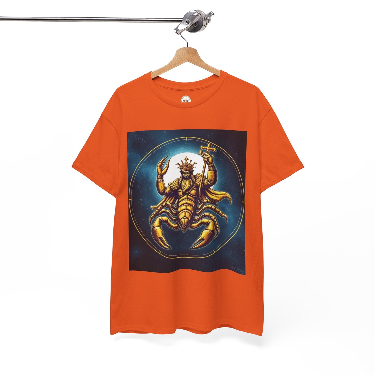 Unisex Heavy Cotton T-Shirt, Moon, Scorpio Zodiac Design