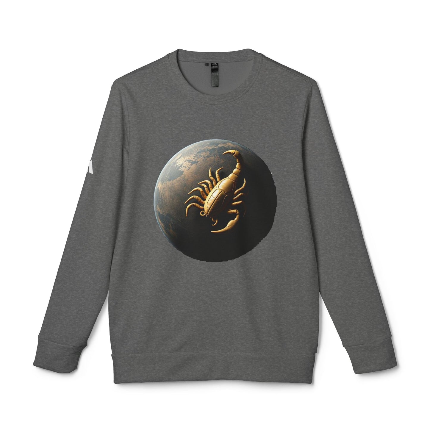 Adidas, Unisex Fleece Crewneck Sweatshirt, Scorpio, Planet Animal, Zodiac