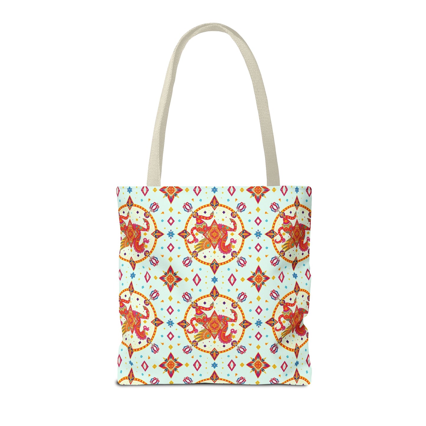 Tote Bag (AOP), Aquarius, Zodiac v1, Jewel Pattern