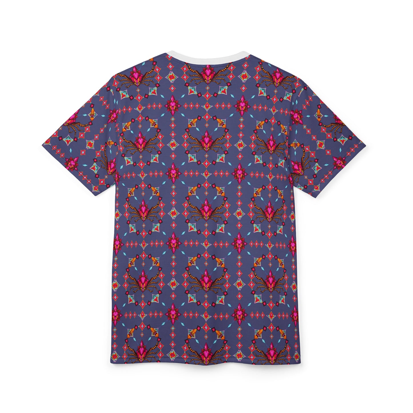 Unisex Cut & Sew T-Shirt, (AOP), Scorpio, Zodiac v2, Jewels Pattern