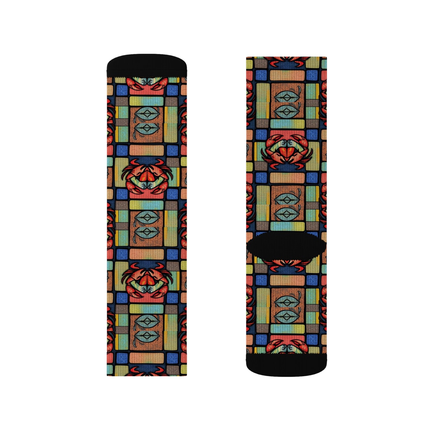 Sublimation Socks, Cancer, Zodiac v2, Shapes Pattern
