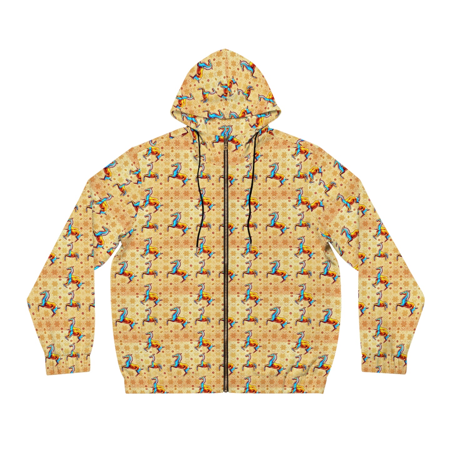 Full-Zip Hoodie (AOP), Virgo, Zodiac v2, Pattern