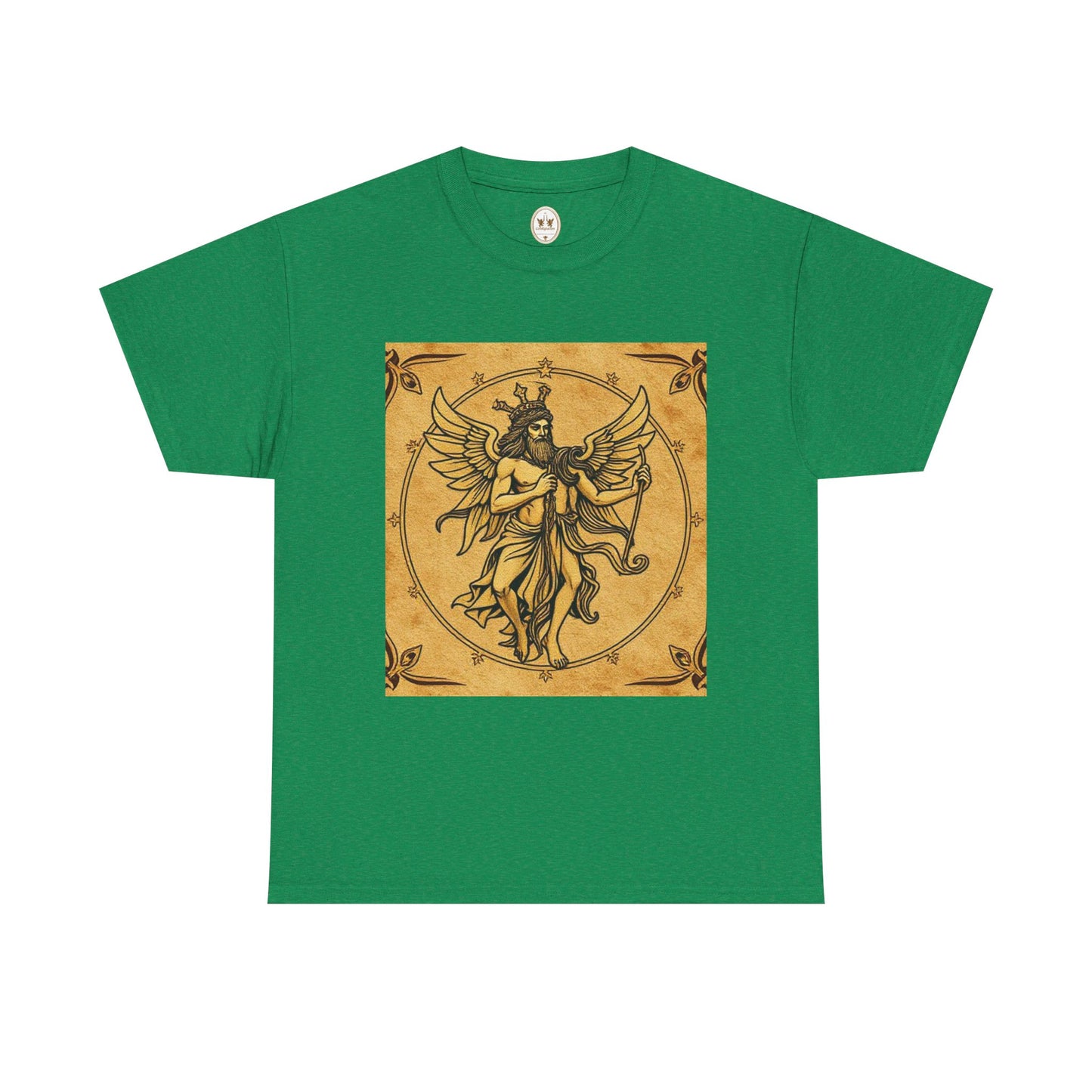Unisex Heavy Cotton T-Shirt, Pencil Art, Gemini Zodiac Design