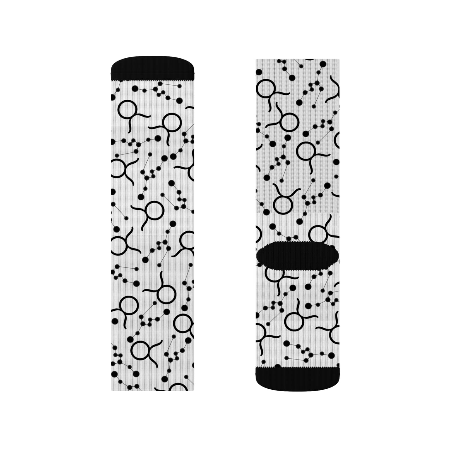 Zodiac Sublimation Socks Taurus Zodiac sign