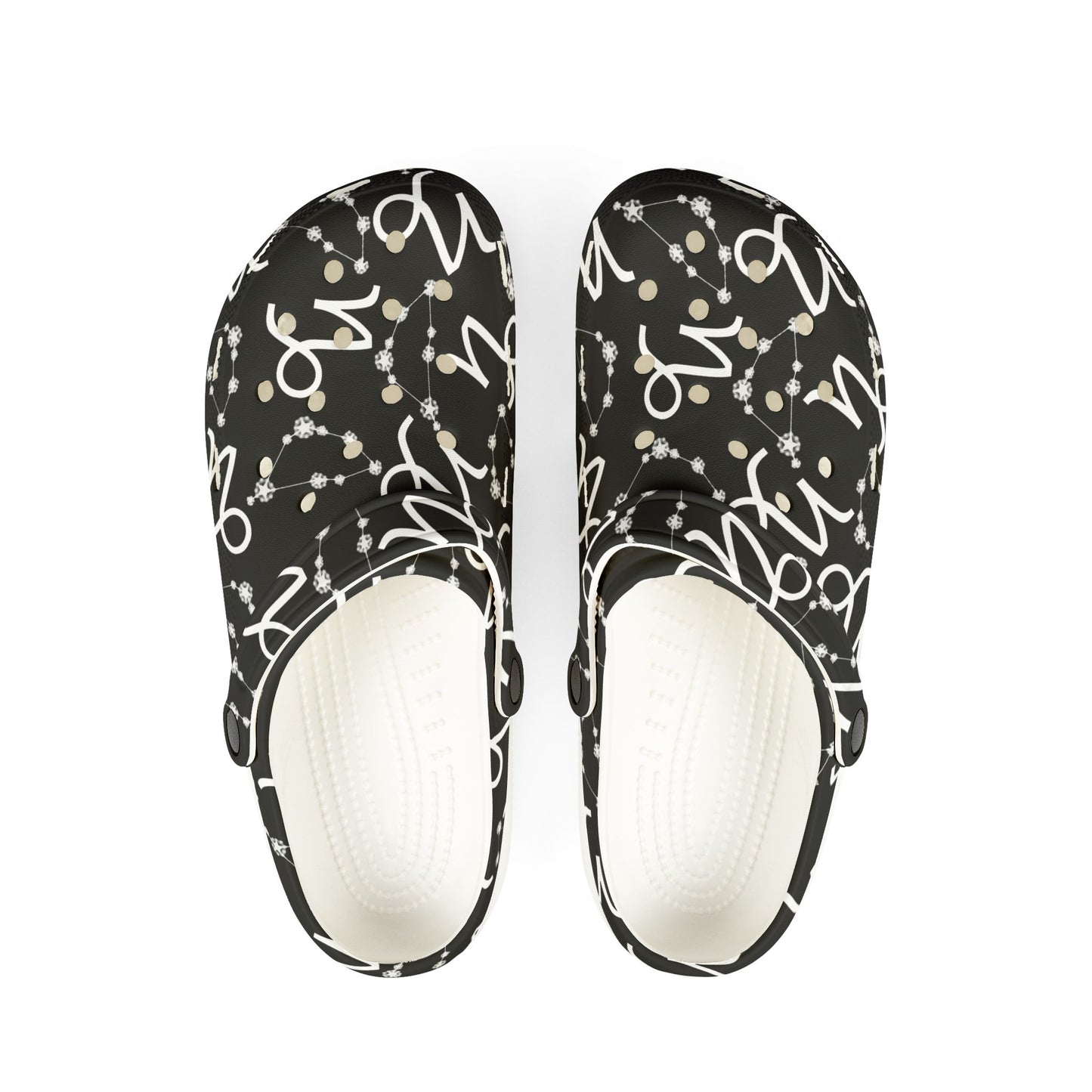 EVA Foam Rubber Shoes (AOP), Material 100% EVA, Capricorn Zodiac Design