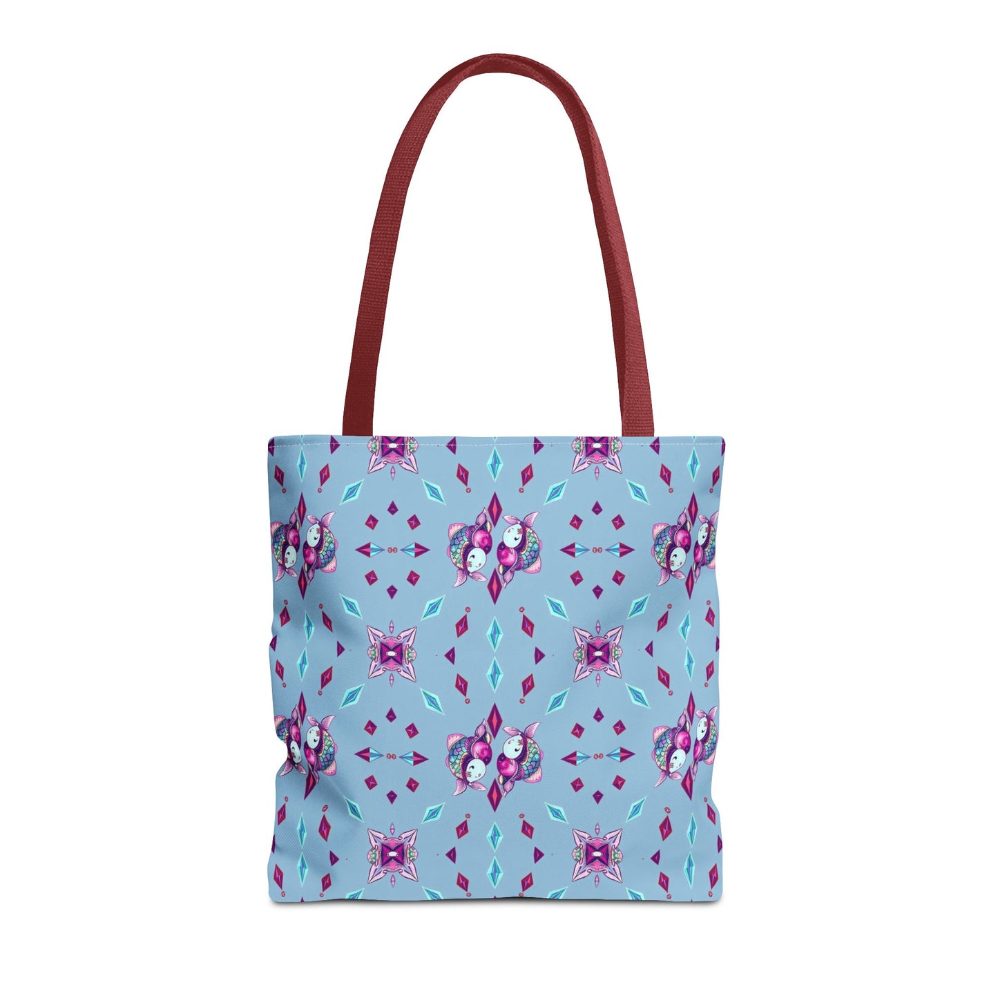 Tote Bag (AOP), Pisces, Zodiac v1, Jewel Pattern