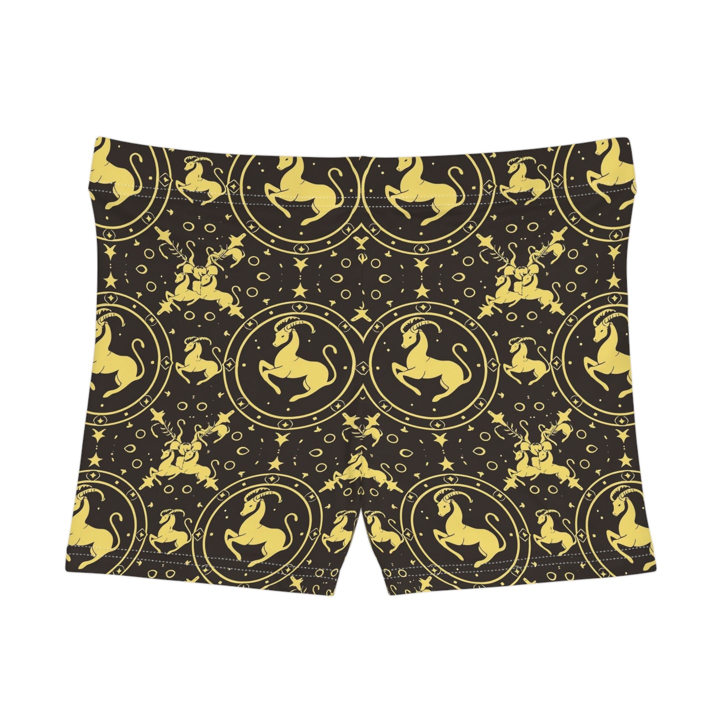Women's Shorts, AOP, Capricorn, Zodiac v1, Pattern