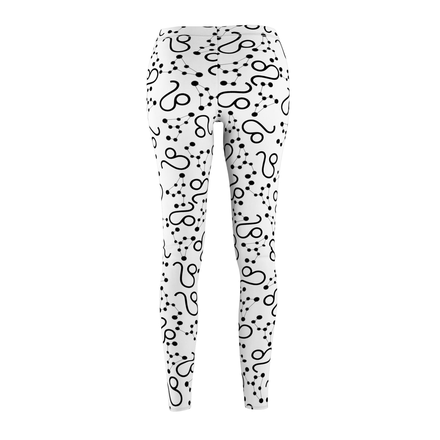 Women's Zodiac Cut & Sew Casual Leggings Leo Zodiac sign