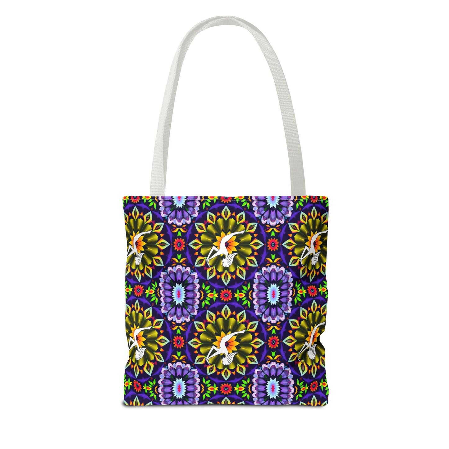 Tote Bag (AOP), Sagittarius, Zodiac v2, Flower Pattern