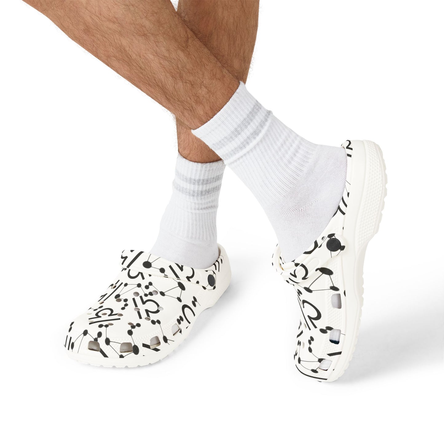 EVA Foam Rubber Shoes (AOP), Material 100% EVA, Libra Zodiac Design