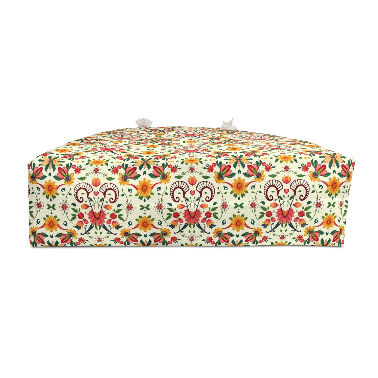 Weekender Bag, Aries, Zodiac, Flower Pattern