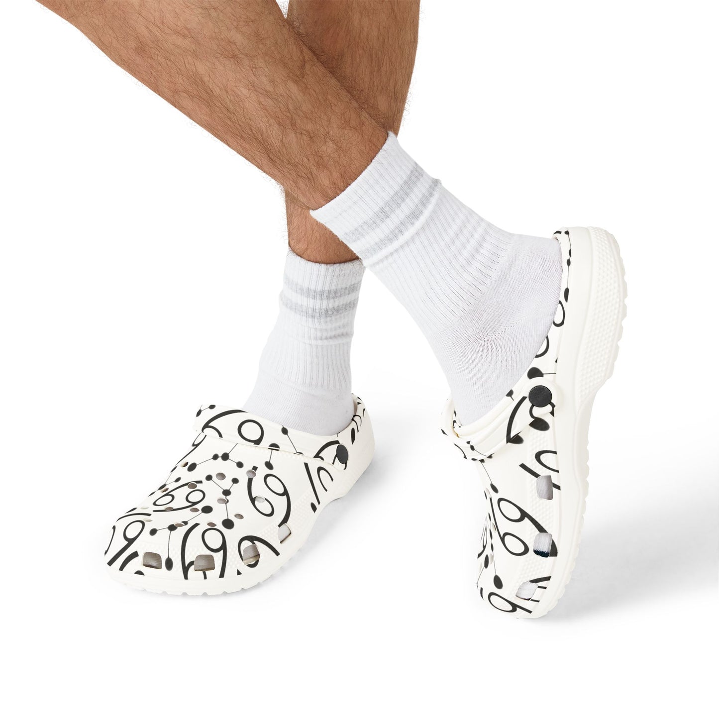 EVA Foam Rubber Shoes (AOP), Material 100% EVA, Cancer Zodiac Design