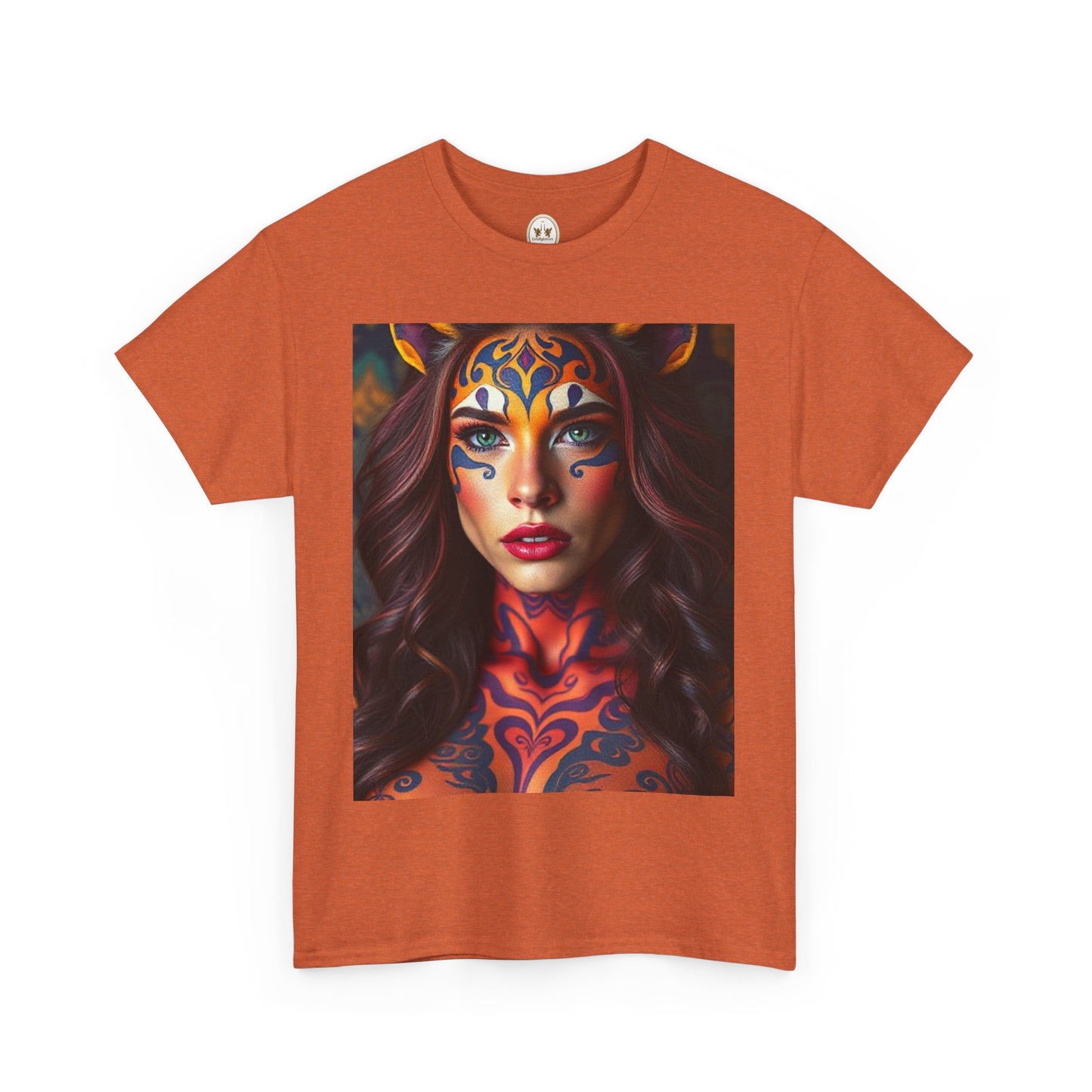 Unisex Heavy Cotton T-Shirt, Leo, Zodiac, Sexy Art
