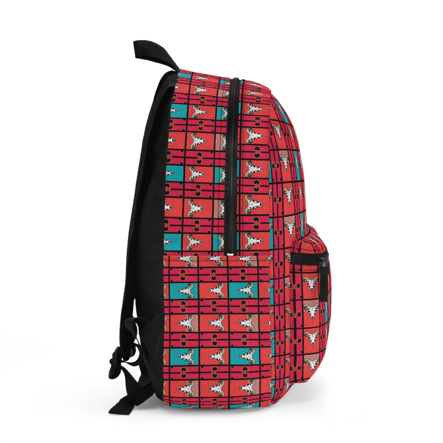 Backpack, Taurus, Zodiac v1, Shapes Pattern