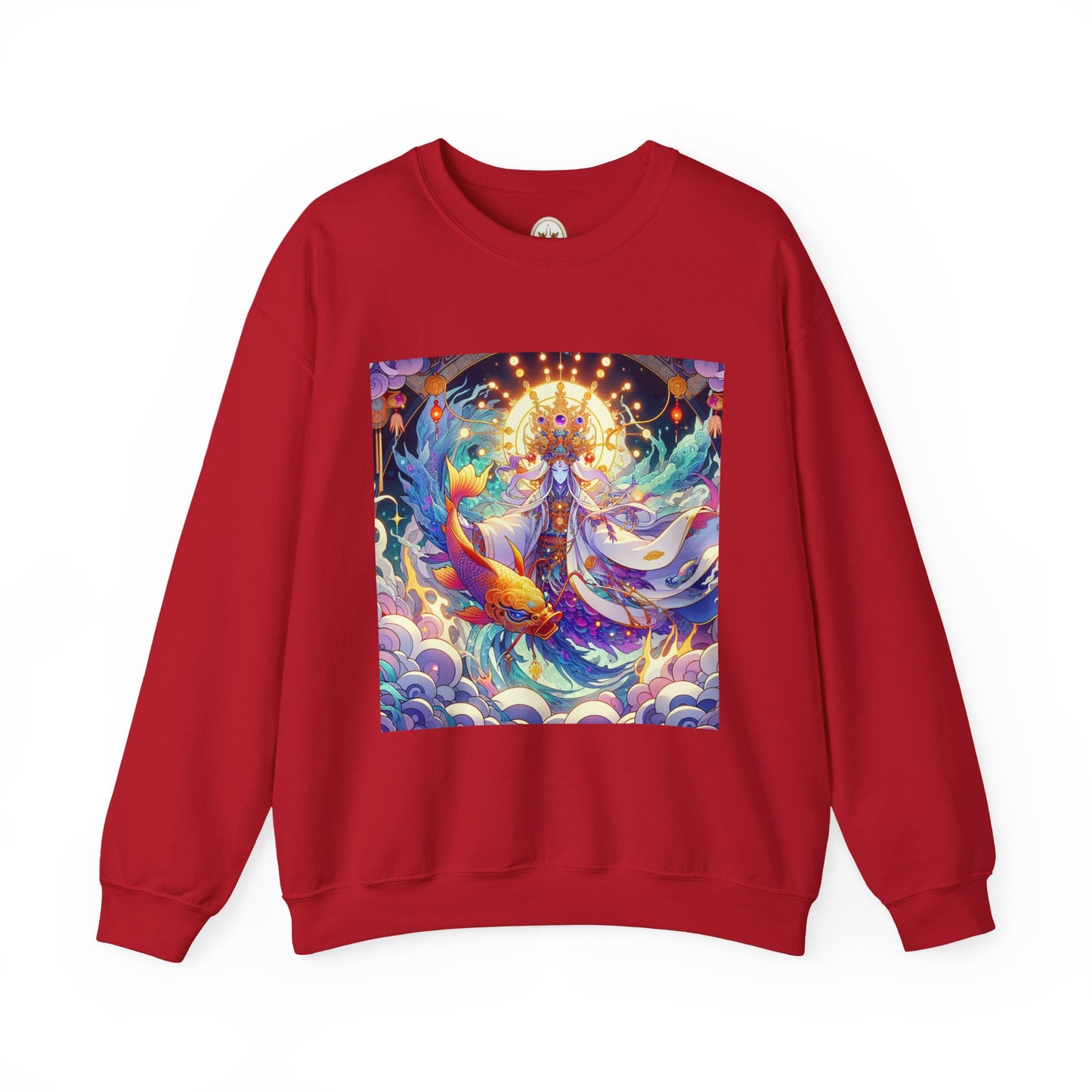 Unisex Heavy Blend™ Crewneck Sweatshirt, Anime Pisces King, Zodiac Design