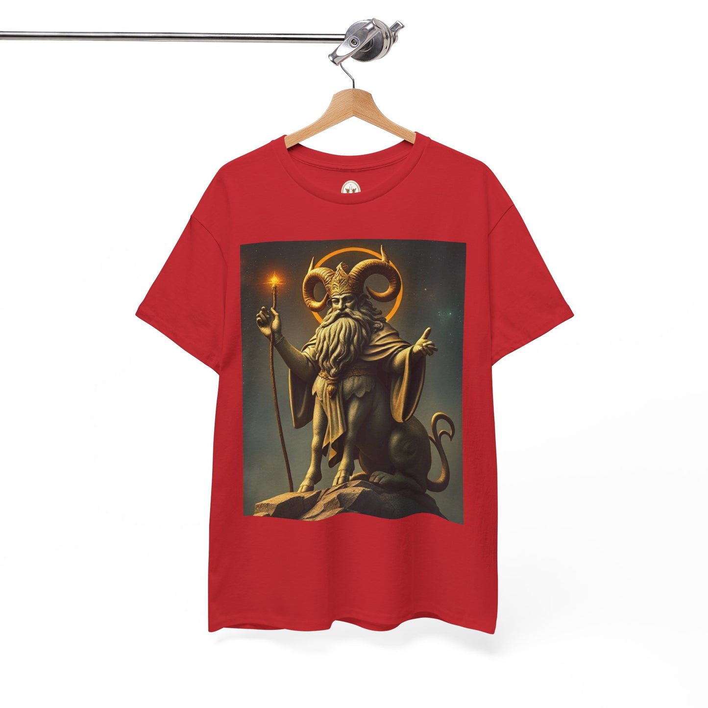 Unisex Heavy Cotton T-Shirt, Taurus God, Zodiac Design