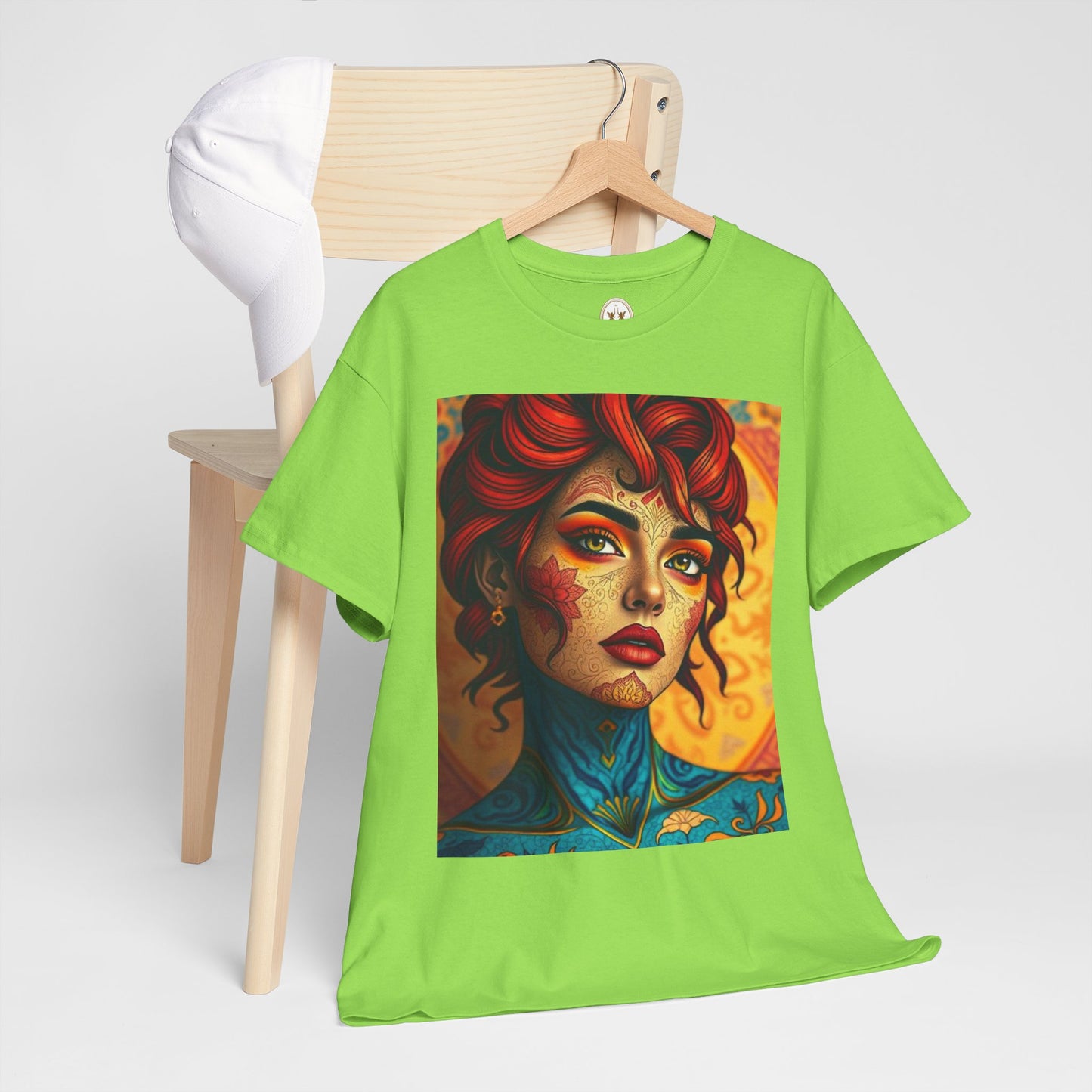 Unisex Heavy Cotton T-Shirt, Aquarius, Zodiac, Sexy Art