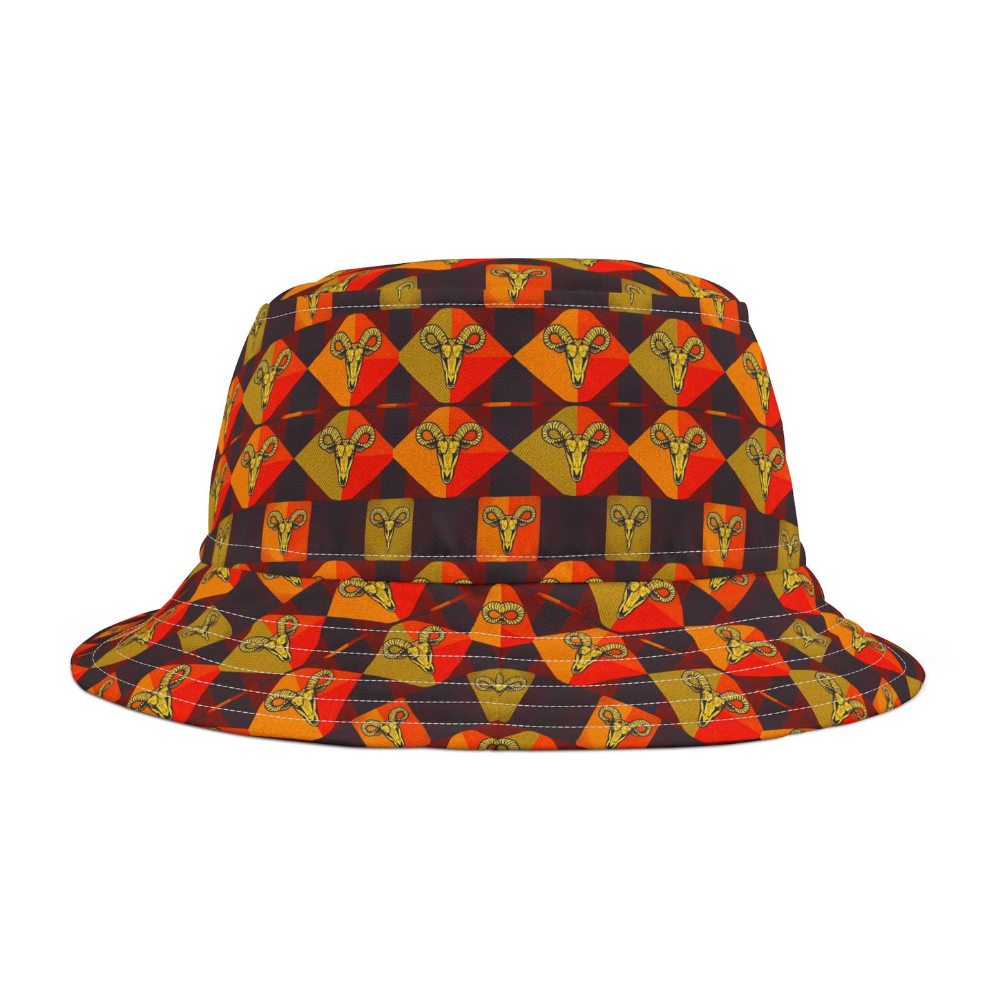 Bucket Hat, (AOP), Taurus v1, Zodiac Shape Pattern