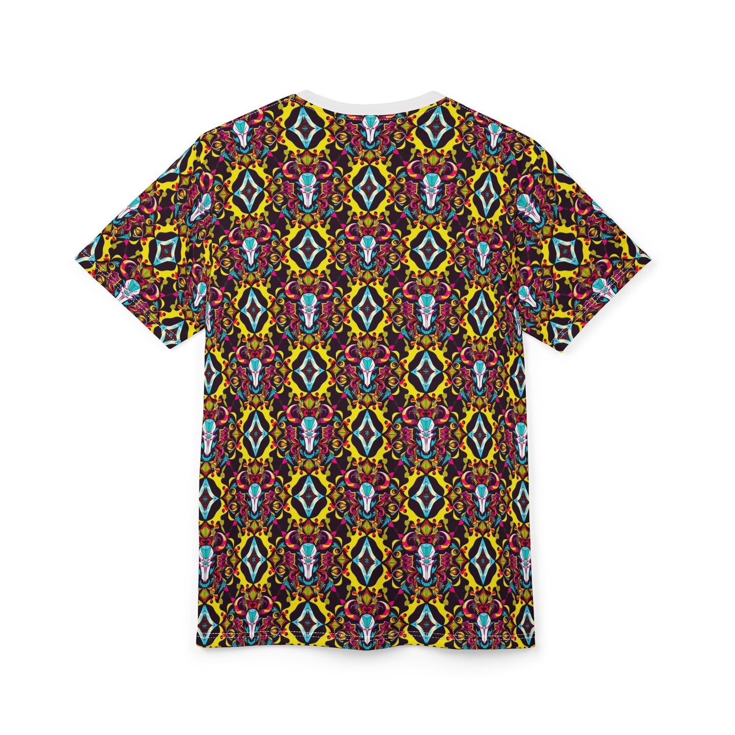 Unisex Cut & Sew T-Shirt, (AOP), Taurus, Zodiac, Jewels Pattern