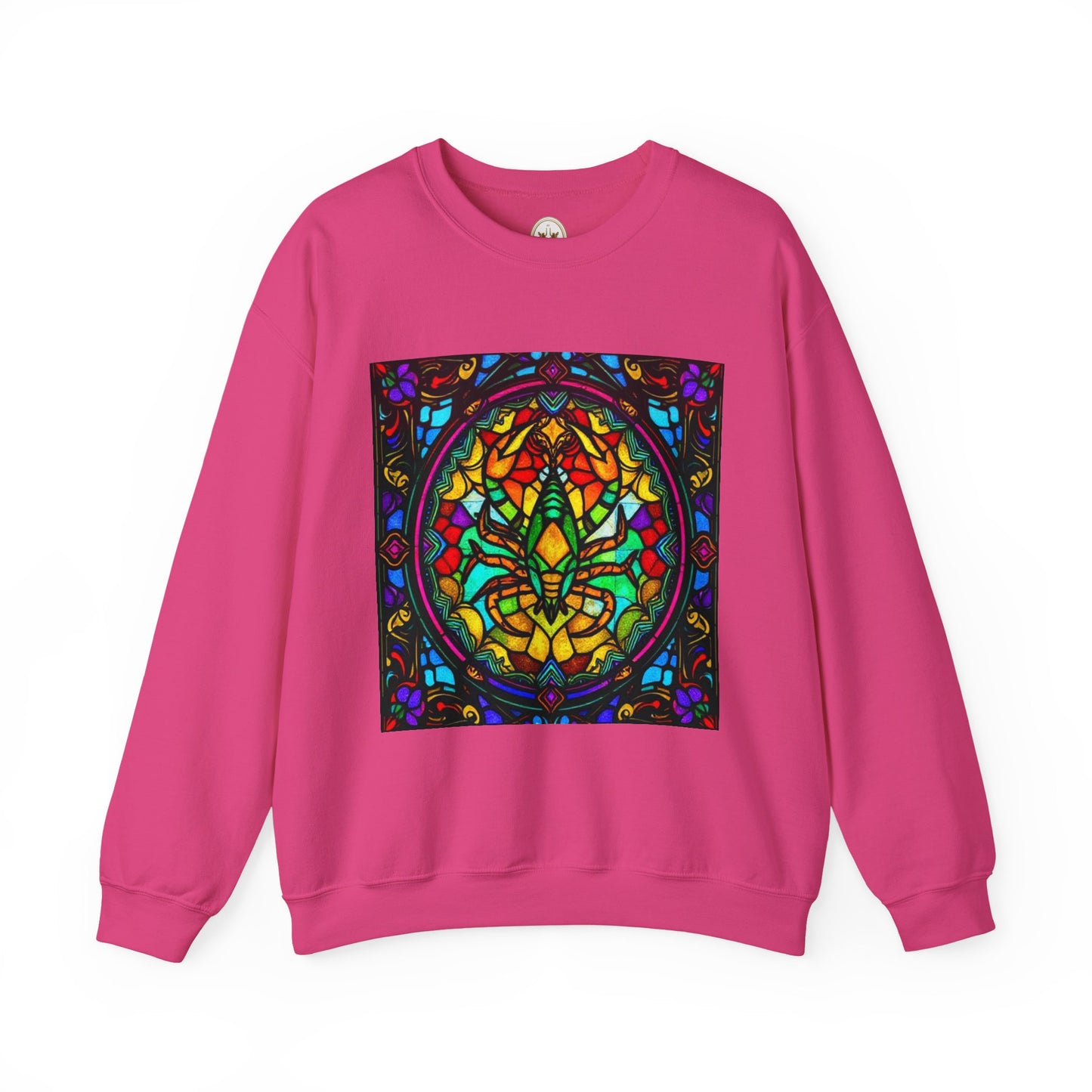 Unisex Heavy Blend™ Crewneck Sweatshirt, Glass 1, Scorpio Zodiac Design