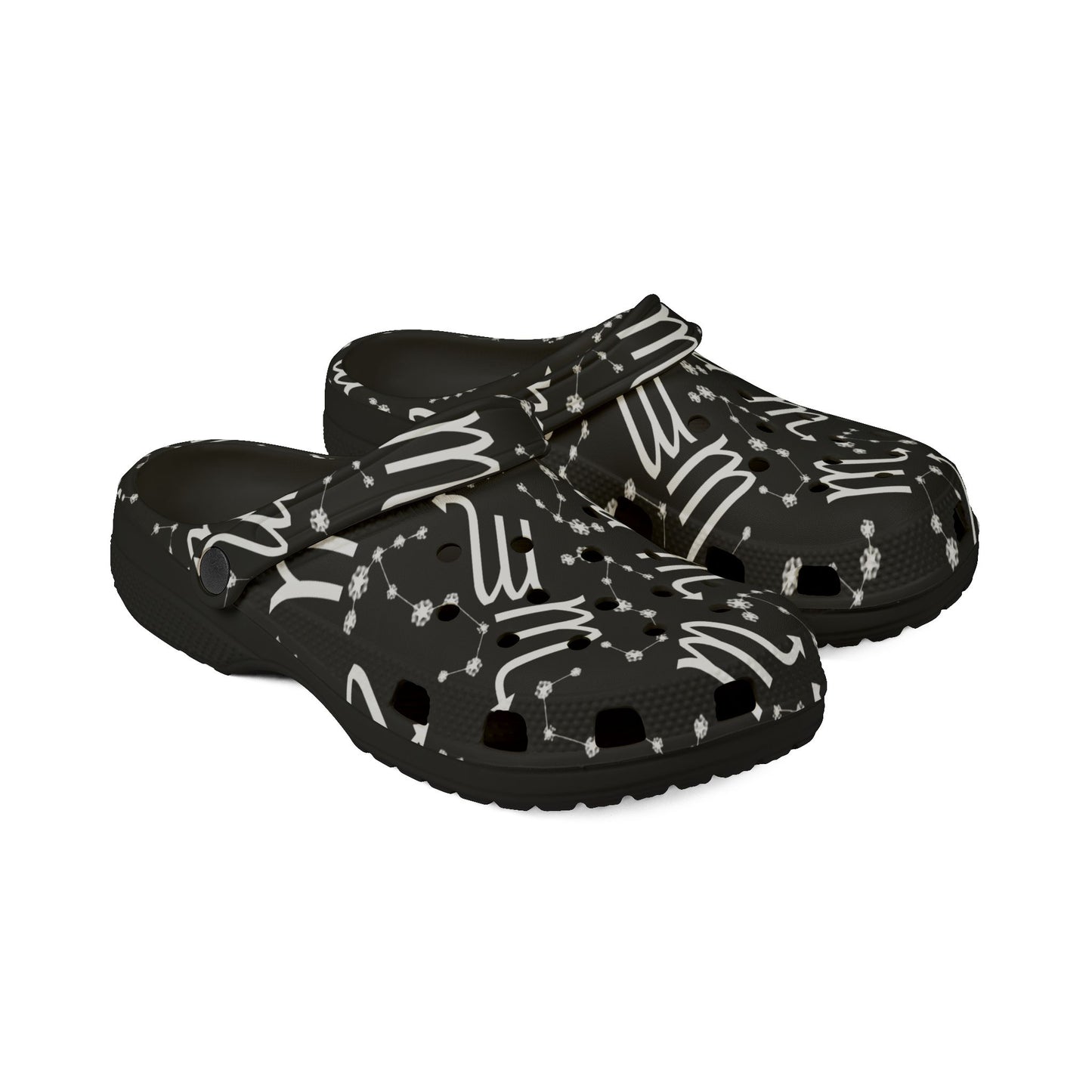 EVA Foam Rubber Shoes (AOP), Material 100% EVA, Scorpio Zodiac Design