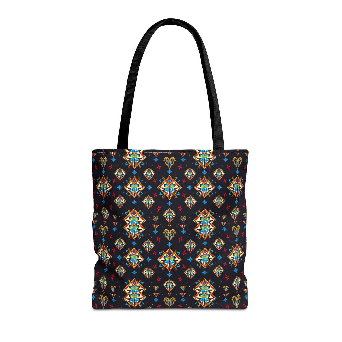 Tote Bag (AOP), Sagittarius, Zodiac v1, Jewel Pattern