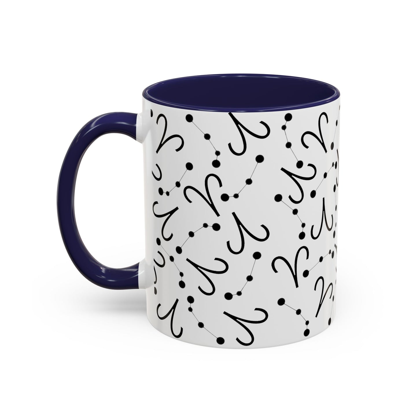 Accent Coffee Mug with the Aries sign (11, 15oz)