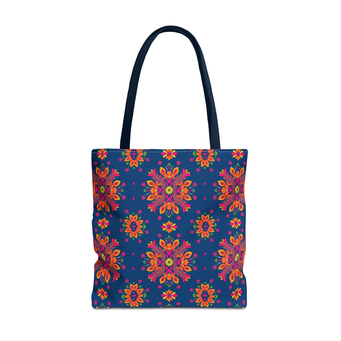 Tote Bag, (AOP), Gemini, Zodiac v4, Flower Pattern