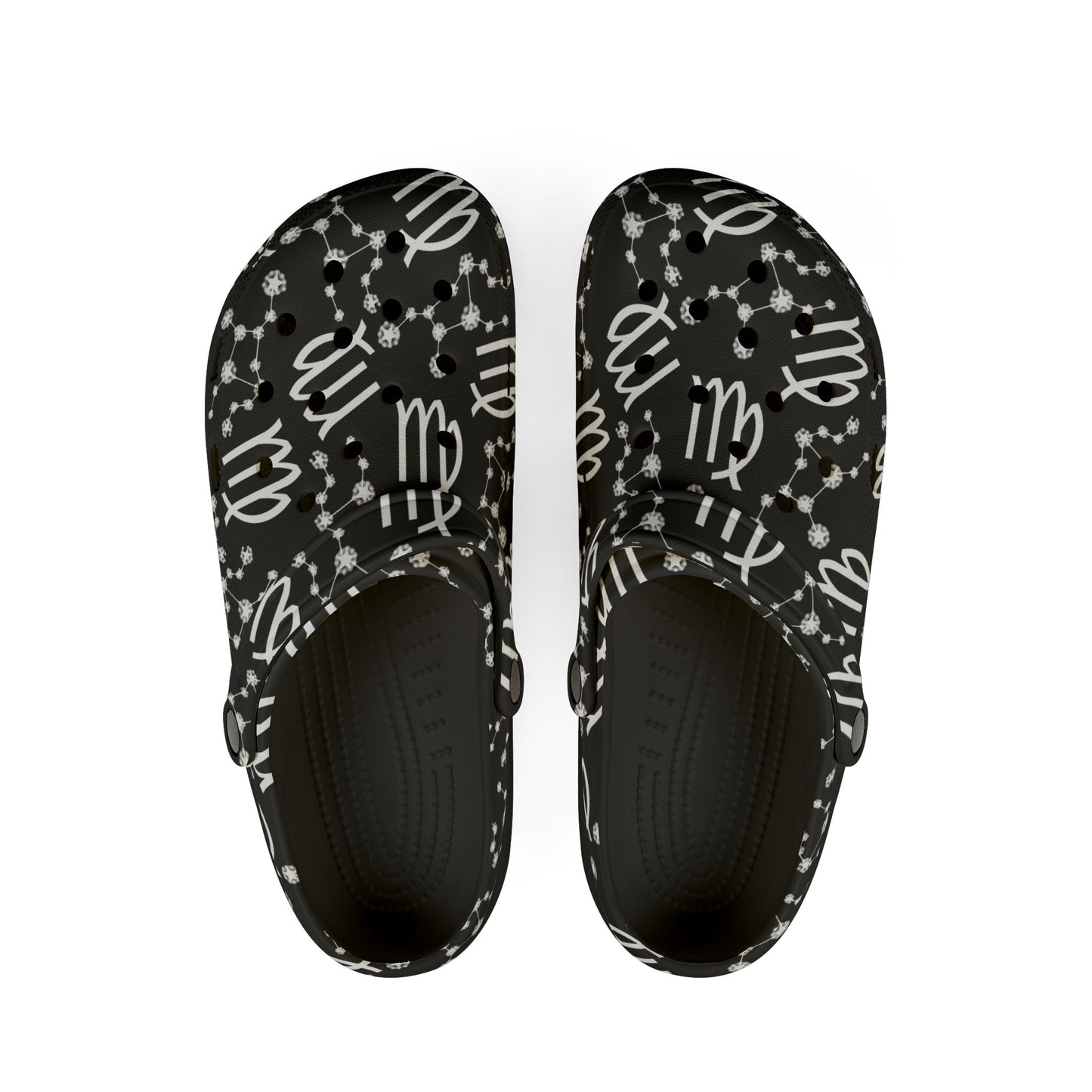 EVA Foam Rubber Shoes (AOP), Material 100% EVA, Virgo Zodiac Design