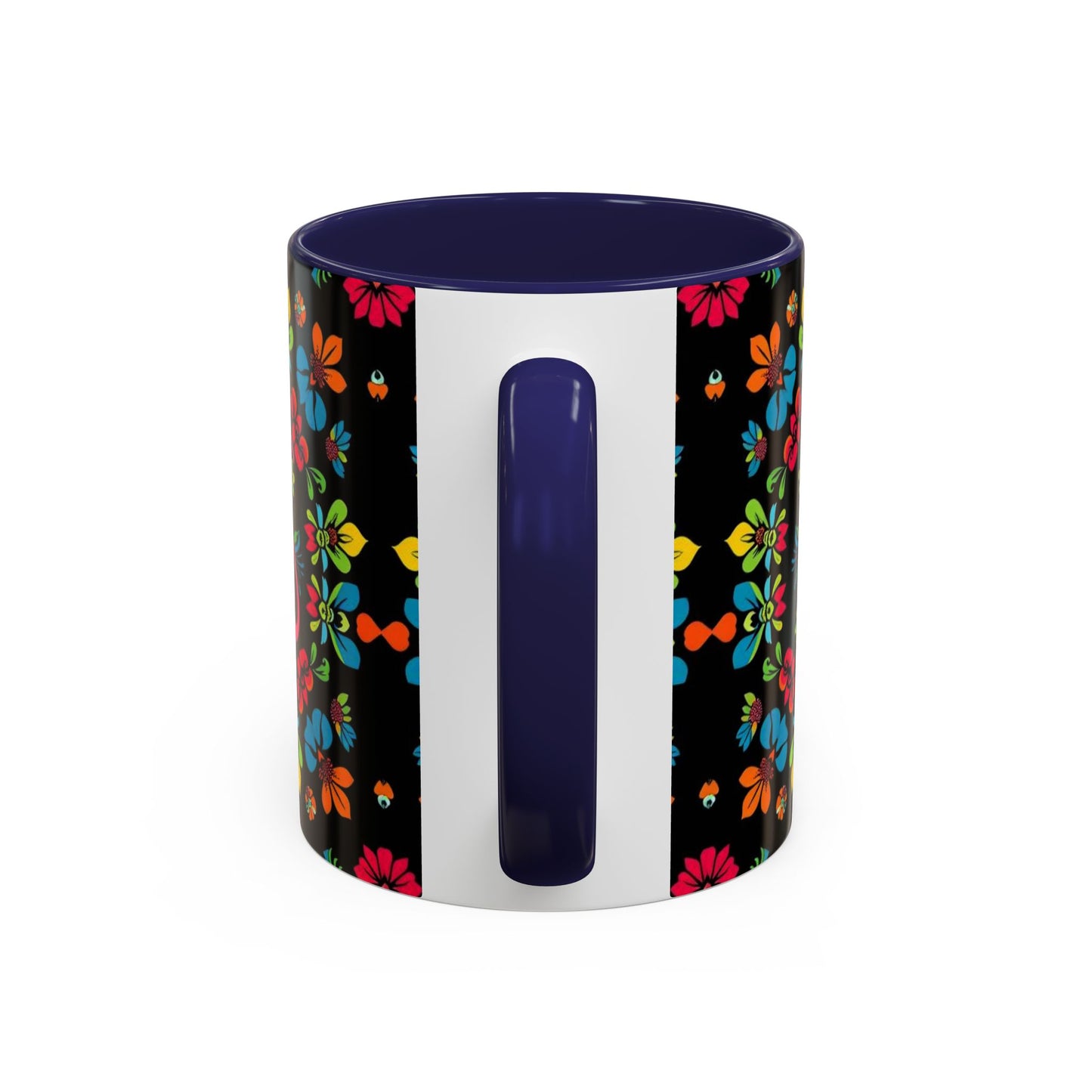 Accent Coffee Mug, Zodiac. Virgo, Flower Pattern, (11, 15oz)