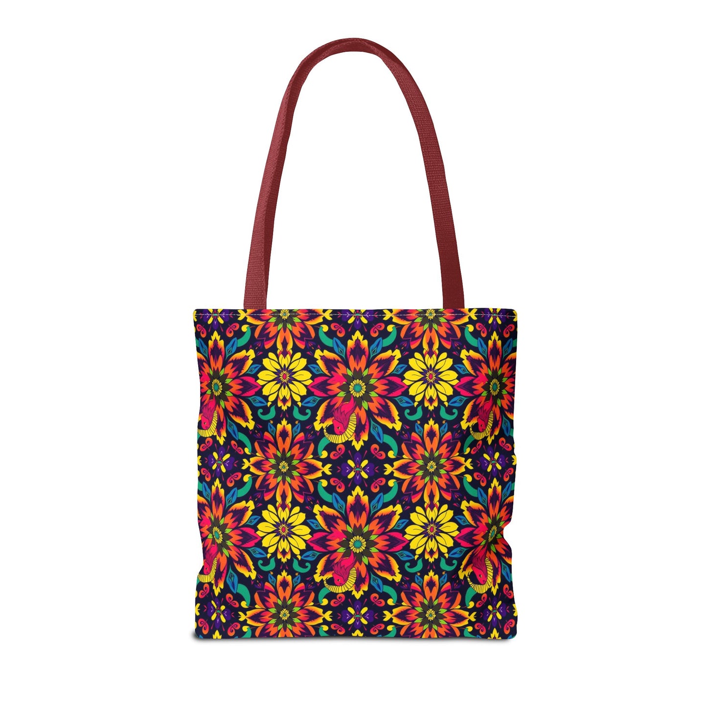 Tote Bag, (AOP), Capricorn, Zodiac, Flower Pattern