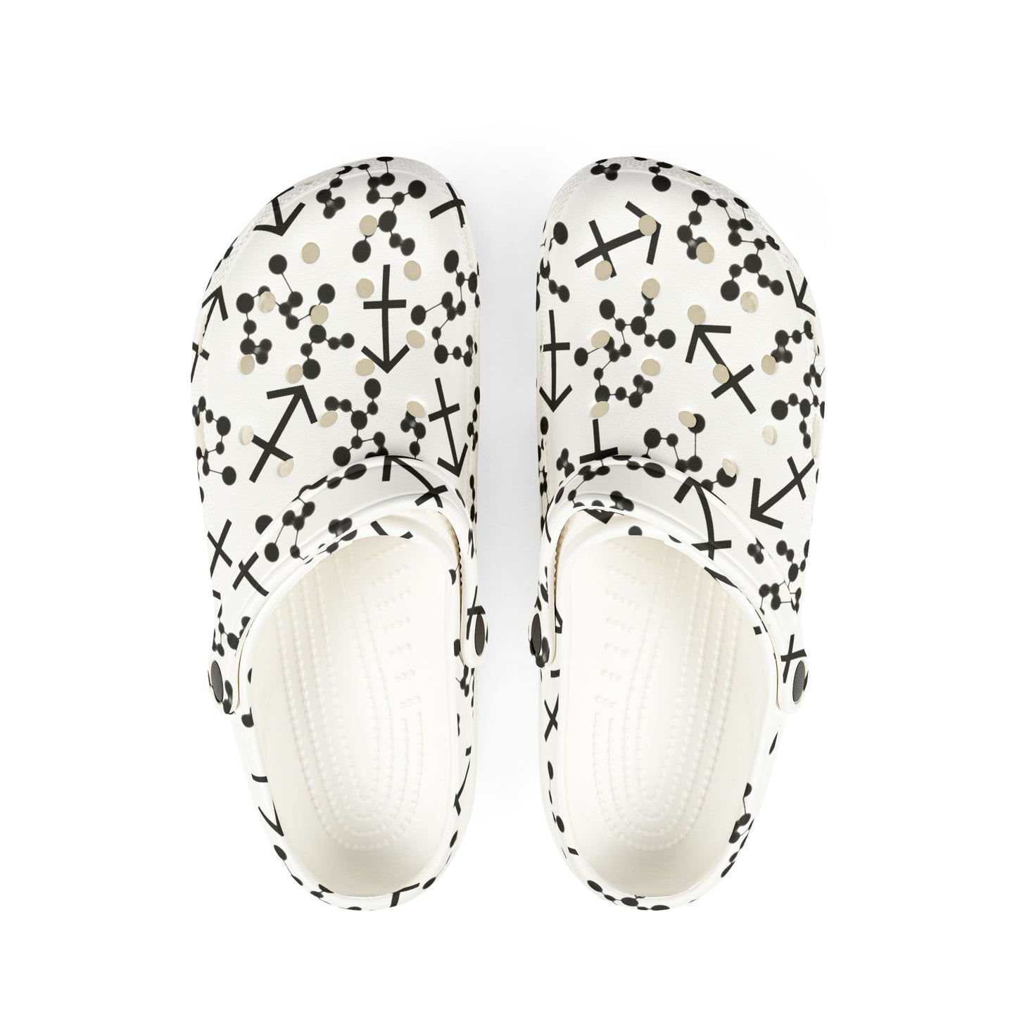 EVA Foam Rubber Shoes (AOP), Material 100% EVA, Sagittarius Zodiac Design